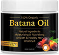 100% organic Batana Oil moisturizer for hair growth and scalp nourishment with natural ingredients and vitamin E, 100g jar