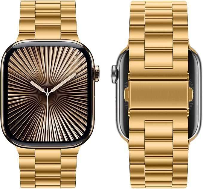 Gold WISME-X32 ULTRA 3 Smart Watch with square alloy case, 49mm+ dial, IPS 240x296 screen, magnetic wireless charging, and multifunction activity tracking features